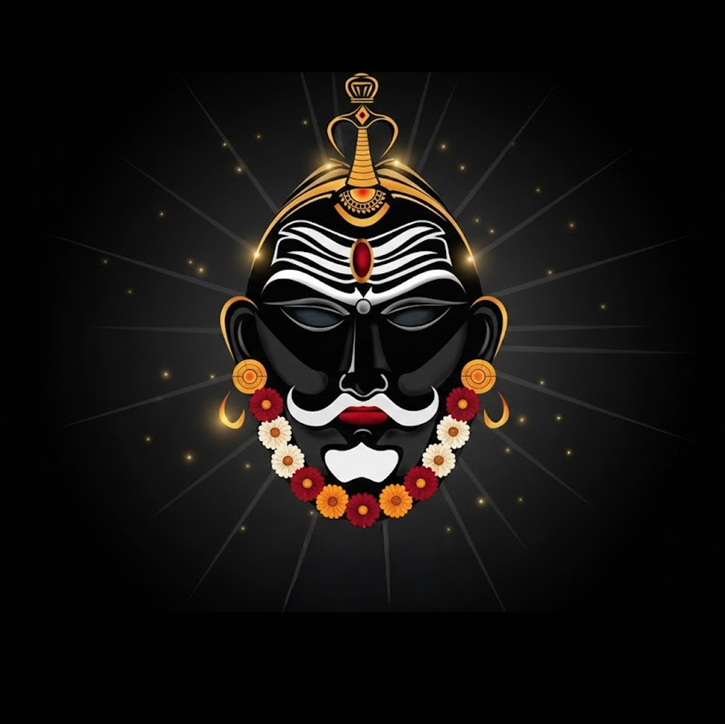 Koragajja Daiva sacred image from Tulu Nadu Bhoota Kola worship